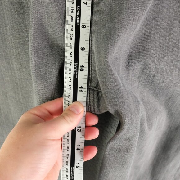 Eileen Fisher Jeans Womens 12 Gray High Rise Straight Leg Mom Stretch 28L - Picture 7 of 11